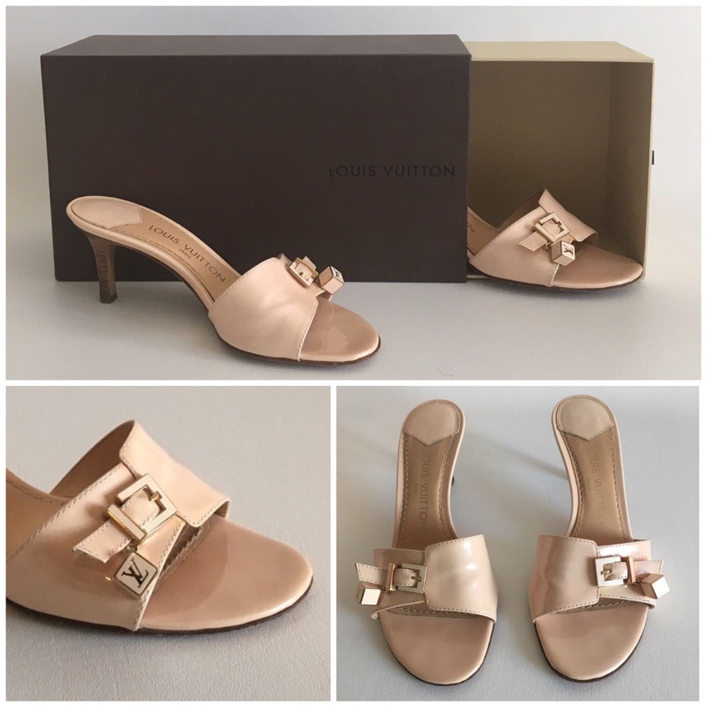 LOUIS VUITTON Dice Mule Heels